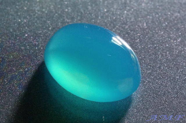 アリゾナ州ドミニオン鉱山産ジェムシリカの美しいルース4.54ct11"
