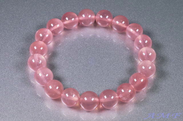 綺麗なローズクォーツブレスレット8mm