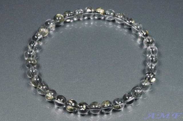 マーカサイトインクォーツブレスレット5mm