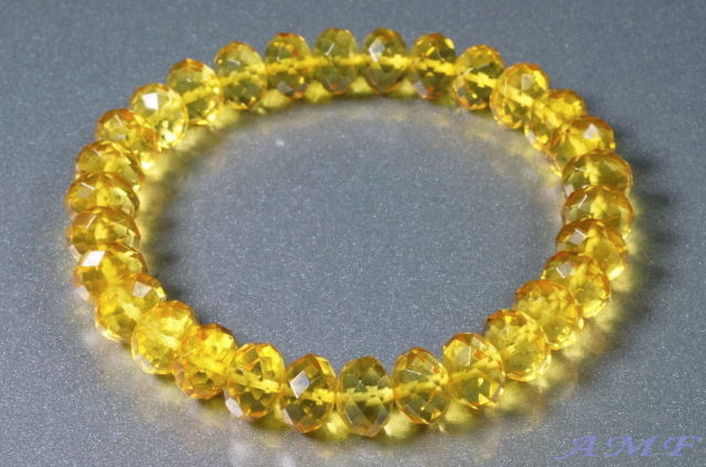 金琥珀ブレスレット8mm