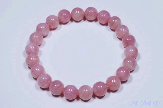 濃く綺麗なピンクオパールブレスレット8.5mm21